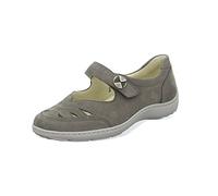 Waldläufer Henni Damen Klett-Ballerinas Größe 37 Grau (Grau)