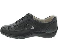 Waldläufer Henni Damen Schnürer in Schwarz, Größe 4