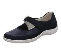 Waldläufer Henni Damen Slipper Leder/Textil blau blau