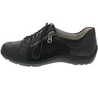 Waldläufer Schnürschuh Henni Damen Glattleder Schwarz