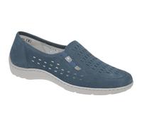 Waldläufer HENNI 496501 191 206 blau - bequeme Slipper für Damen - Größe 35.5