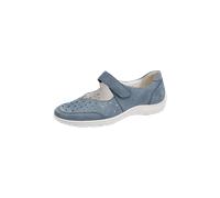 Waldläufer Damenschuhe Henni Komfort Bequem bis 35 mm Absatz/Keil Blau Gr.4/37