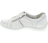Waldläufer Halbschuh Henni 496054-211-663 ProAktiv-Fußbett Glattleder Weiß/Silber Weite H Gr. 38 1/2