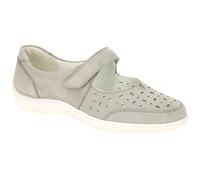 Waldläufer Henni Mary-Jane Schuhe grau Nubuck H-Weite 496325 - Größe 45