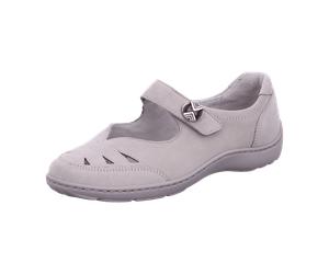 Waldläufer Henni Mary-Jane Schuhe grau stein 496309 für Damen, grau, Größe 42 EU / 8 UK