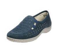 Waldläufer HENNI 496501 191 206 blau - bequeme Slipper für Damen - Größe 35.5