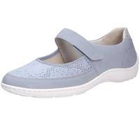 Waldläufer Henni-Soft, Ortho-Tritt, Denver (Nubukled.) / Krokusstretch, Sky Argento, Weite H 496H33-300-267 Blau Gr. 42
