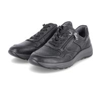 Waldläufer Low Sneaker -JOHN - Gr. 42,5 - Schwarz - Leder