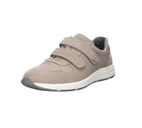 Waldläufer Herren Slipper Schuhe Haslo Halbschuh Nubukleder Freizeit Elegant Slip-Ons Uni Klettverschluss bequem beige-Taupe