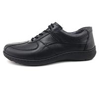 Waldläufer Herwig Herrenschuhe Freizeitschuhe Schnürer Schwarz, Schuhgröße:EUR 43 | UK 9