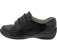 Waldläufer Komfort Slipper Halbschuh extra weit Hesna für Damen, schwarz, Größe 38 EU / 5 UK