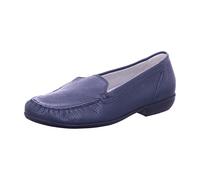 Waldläufer Hina, Mokassin, Hirschleder (Glattleder), Notte, Weite H 437502-199-194 Blau Gr. 40 1/2