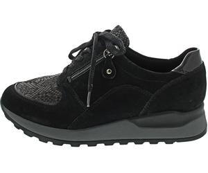 Waldläufer Hiroko-Soft sportlicher Schnürer Schwarz - Schwarz / 41