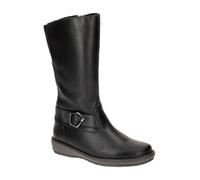 Waldläufer Hoja Warmfutter Schaftstiefel schwarz H-Weite Glattleder 533932 für Damen, schwarz, Größe 38 ½ EU / 5,5 UK