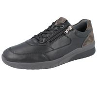 Waldläufer K-Fabian Herren Halbschuhe Sneaker Schnürschuhe schwarz carbon Leder