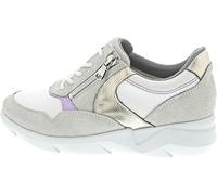 Waldläufer K-Funky Sneaker, Velour- / Glattleder, Latte Snow Lavendel, Weite K 668001-400-297 Offwhite Gr. 42