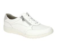 Waldläufer K-Ira Halbschuh OrthoTritt 634K02-309-663, Glattleder mit Stretch, Weiß/Silber, Weite K Weiß Gr. 38 1/2
