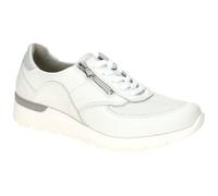 Waldläufer K-Ramona OrthoTritt Sneaker 626K02-325-663, Glattleder/Stretch, Weiß/Silber, Weite K Weiß Gr. 38 1/2