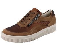 Waldläufer K-Sanda Damen Halbschuhe Schnürschuhe Sneaker braun Lederkombination