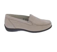 Waldläufer Kläre Mokassin 640004-189-060, leicht glitzerndes Nubukleder, Beige, Weite K Beige Gr. 37 1/2