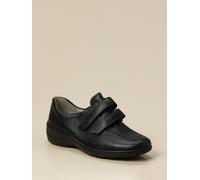 Waldläufer Klettslipper in schwarz in Größe: 38 für Damen Weite: K