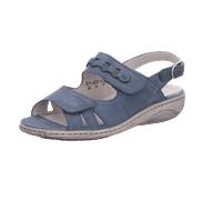 Waldläufer - Komfort Sandalette Garda blau blau - Gr. - 6½