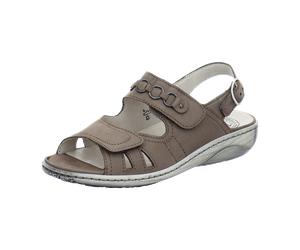 Waldläufer Komfort Sandalette Garda für Damen, braun, Größe 39 EU / 6 UK