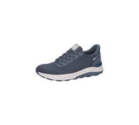 Sneaker WALDLÄUFER "H-CHARLIE", Herren, Gr. 4 (37), jeansblau, Synthetik, Textil, unifarben, Schuhe Sneaker, Schnürschuh, Outdoorschuh in veganer Vearbeitung, H-Weite (75832518-4) jeansblau