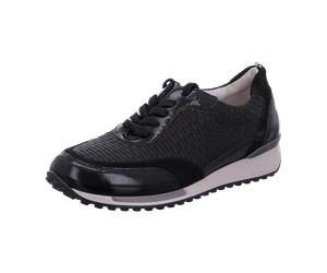 Waldläufer Komfort Schnürschuhe für Damen, schwarz, Größe 40 ½ EU / 7 UK
