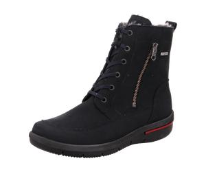 Waldläufer Komfort Stiefelette Warmfutter Hadessa für Damen, blau, Größe 36 EU / 3,5 UK