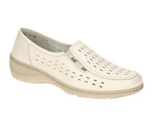Waldläufer KYA 607503 139 111 beige - bequeme Slipper für Damen - Größe 42.5