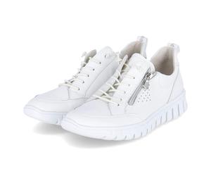 Waldläufer Low Sneaker BIRDY Weiß - Gr. 41,5 - Leder und Textil