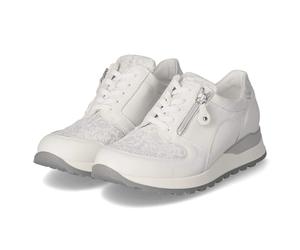 Waldläufer Low Sneaker HIROKO - Gr. 37,5 - Weiß - Leder & Textil