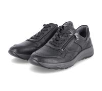 Waldläufer Low Sneaker -JOHN Schwarz - Gr. 42 - Leder und Textil