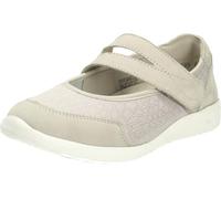 Waldläufer M-Ira Klett-Ballerina, Nubukleder/Stretch, hellgrau, OrthoTritt, Extraweite M 815M31-303-070 Grau Gr. 41