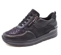 Waldläufer MEMPHIS PERUSTR.GLITTER T für Damen, schwarz, Gr. 40 EU / 6,5 UK