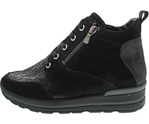 Waldläufer M-Sarah Schnürstiefel Schwarz