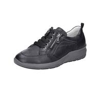 Waldläufer M-Tonia 831001-001 Schwarz - Schnürschuh mit Loser Einlage - Damenschuhe Bequeme Schnürschuhe, Schwarz, Leder (2X Hirsch Memphis), Gr. 38,5 EU