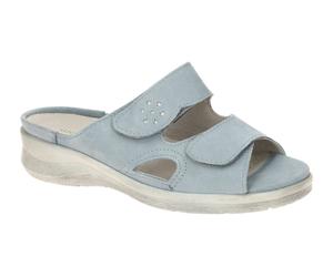 Waldläufer Merle Pantolette hellblau Glitzer 811503 - Größe 39