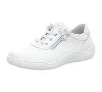Waldläufer Moderner Damen Schnürschuh, Bequemschuh K-Milena Weiß aus Hirschleder. weiß Gr. 39