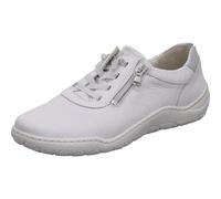 Waldläufer Damen-Schnürschuh K-Milena – Bequemschuh aus Hirschleder Weiß Gr. 39,5