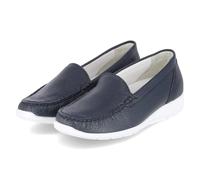 Waldläufer Mokassins HINATA - Gr. 38 - Blau - Glattleder