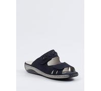 Waldläufer Pantolette G-Garda in blau in Größe: 37 für Damen Weite: G