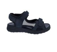 Waldläufer Sandale H-Joline 756004-301-857, Nubukleder mit weichem Neopren, Blau-Schwarz, Fußbett zum Wechseln, Weite H Blau Gr. 37
