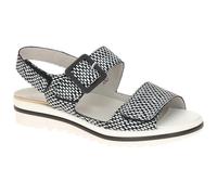 Waldläufer Sandale Hakura 351013 Damen schwarz-weiß Muster H-Weite Größe 39
