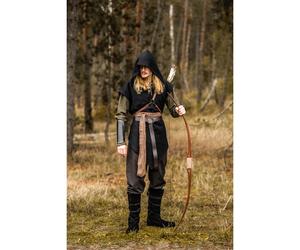 Waldläufer Tunika unisex Schwarz „Aldon“ XL