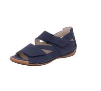 Waldläufer Damen Sandalette HELIETT 342025 191 206 Blau Klett H-Weite Gr. 38,5