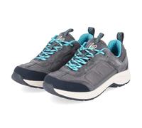 Sneaker WALDLÄUFER "H-FREYA", Herren, Gr. 6,5, dunkelgrau, schwarz, Synthetik, Textil, Veloursleder, Schuhe Sneaker, Outdoorschuh, Schnürschuh in Schuhweite H (= sehr weit), waterproof (43281102-6,5)