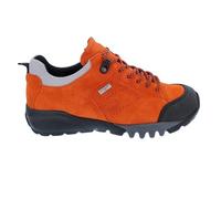 Waldläufer Wanderschuhe H-Amiata Velourleder mit Gummikappe Tex-Membran Orange-Grau Damen Größe 40