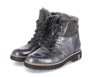 Waldläufer Winterstiefeletten HITOMI - Gr. 42 - Grau - Lackleder